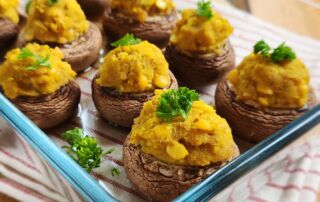 champignons farcis végé