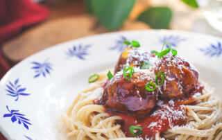 spaghetti boulettes végé