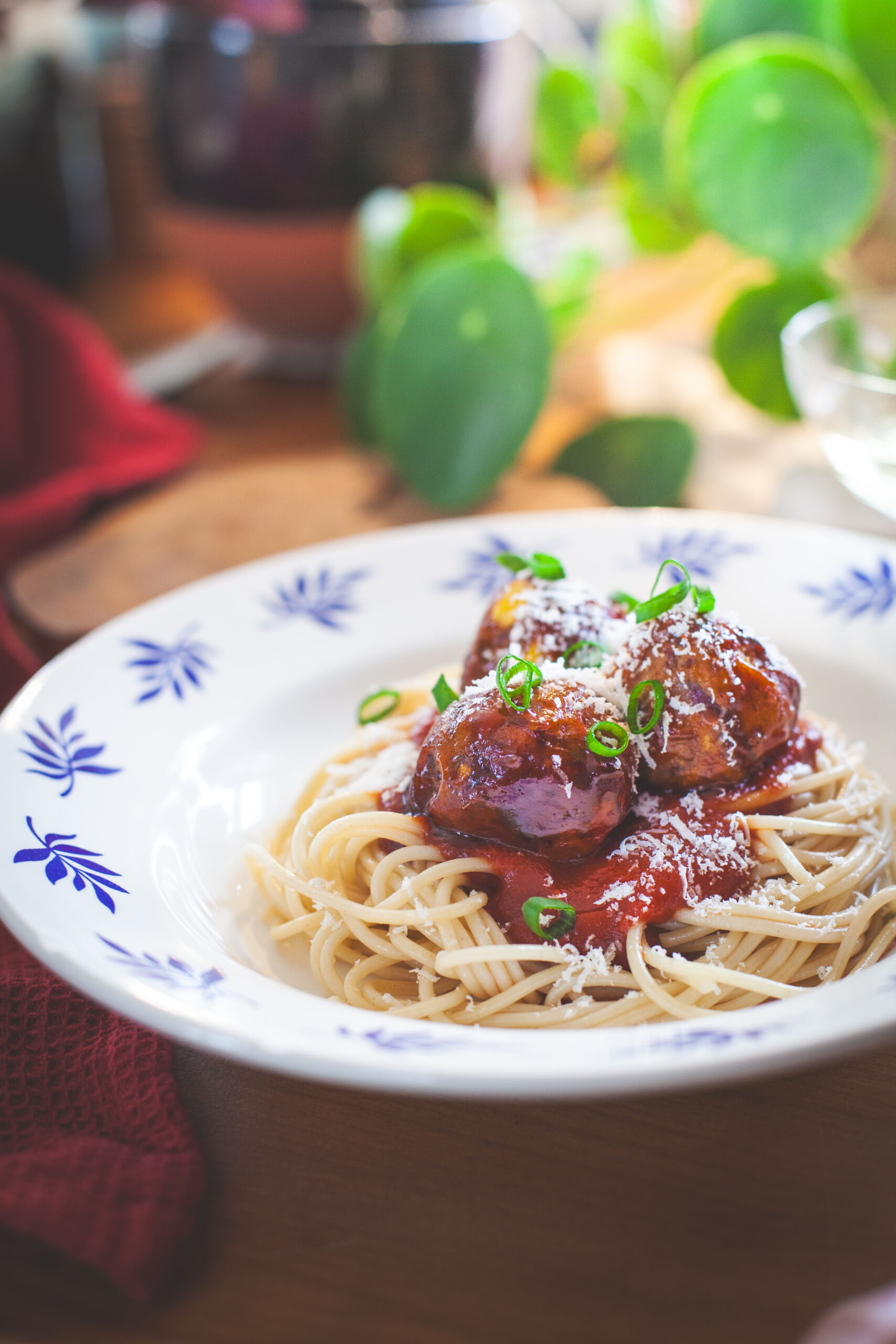 spaghetti boulettes végé